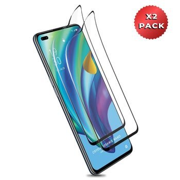 Microsonic Oppo Reno 4 Lite Crystal Seramik Nano Ekran Koruyucu Siyah (2 Adet)