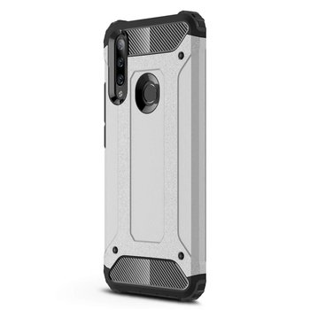 Microsonic Huawei P40 Lite E Kılıf Rugged Armor Gümüş