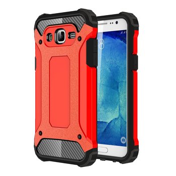 Microsonic Samsung Galaxy J7 Kılıf Rugged Armor Kırmızı