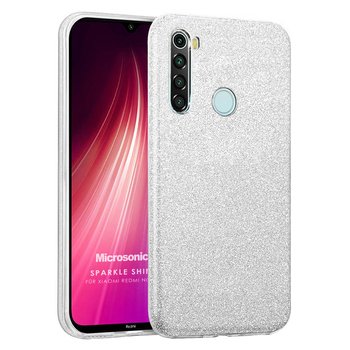 Microsonic Xiaomi Redmi Note 8 Kılıf Sparkle Shiny Gümüş