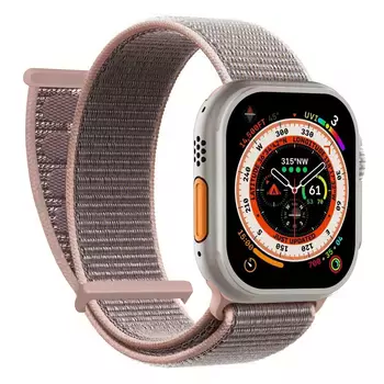 Microsonic Apple Watch Series 10 46mm Hasırlı Kordon Woven Rose Gold