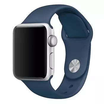 Microsonic Apple Watch Series 2 38mm Silikon Kordon Lacivert