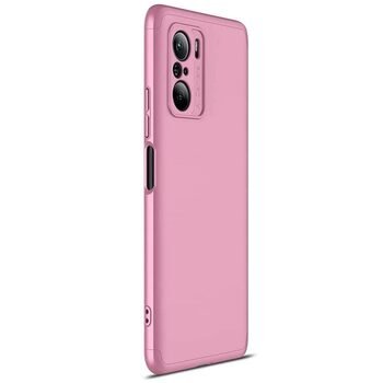 Microsonic Xiaomi Redmi K40 Kılıf Double Dip 360 Protective AYS Rose Gold