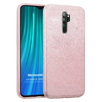 Microsonic Xiaomi Redmi Note 8 Pro Kılıf Sparkle Shiny Rose Gold