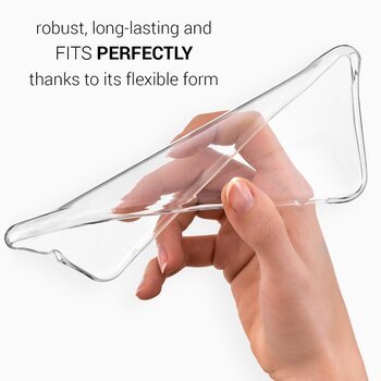 Microsonic Alcatel U5 Kılıf Transparent Soft Mavi