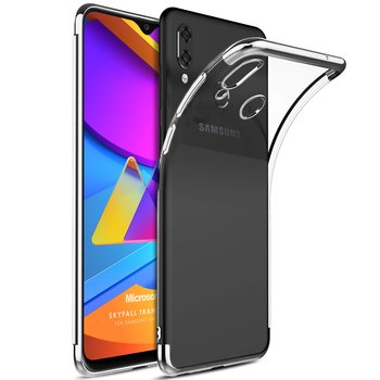 Microsonic Samsung Galaxy M10S Kılıf Skyfall Transparent Clear Gümüş