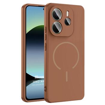 Microsonic Xiaomi Redmi Note 14 4G Kılıf Zeno MagSafe Kahverengi