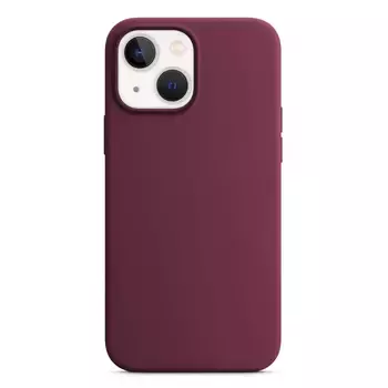 Microsonic Apple iPhone 14 Kılıf Liquid Lansman Silikon Bordo