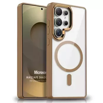 Microsonic Samsung Galaxy S25 Ultra Kılıf MagSafe Shadow Planet Gold