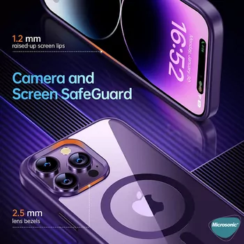 Microsonic Samsung Galaxy S25 Ultra Kılıf MagSafe Shadow Planet Gold