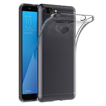 Microsonic Asus Zenfone Max Plus M1 ZB570TL Kılıf Transparent Soft Beyaz