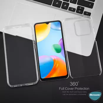 Microsonic Xiaomi Poco C40 Kılıf Komple Gövde Koruyucu Şeffaf