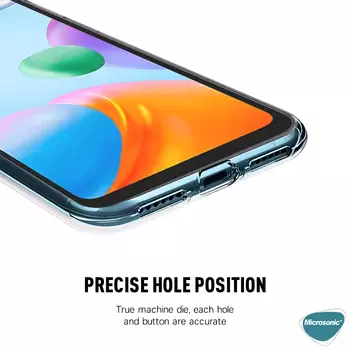 Microsonic Xiaomi Poco C40 Kılıf Komple Gövde Koruyucu Şeffaf