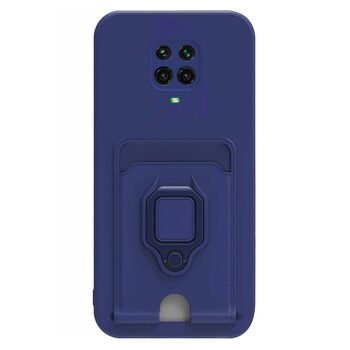 Microsonic Xiaomi Redmi Note 9 Pro Kılıf Multifunction Silicone Lacivert