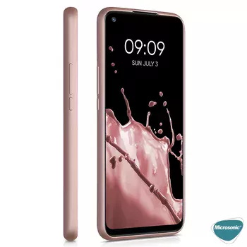 Microsonic Matte Silicone Tecno Spark 7 Pro Kılıf Mor