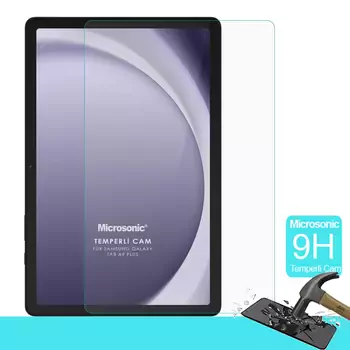 Microsonic Samsung Galaxy Tab A9 Plus Tempered Glass Cam Ekran Koruyucu