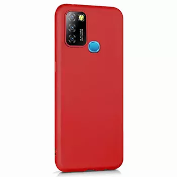 Microsonic Matte Silicone Infinix Smart 5 Kılıf Kırmızı