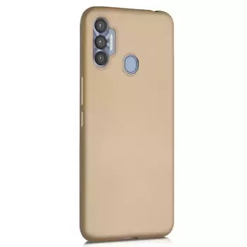 Microsonic Matte Silicone Tecno Spark 7 Pro Kılıf Gold