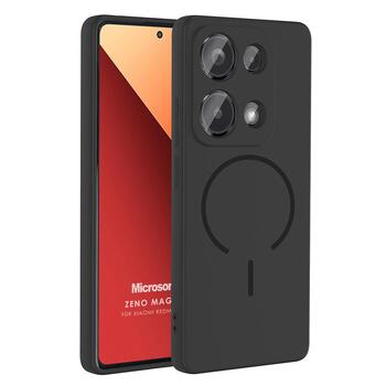 Microsonic Xiaomi Poco M6 Pro 4G Kılıf Zeno MagSafe Siyah