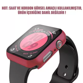 Microsonic Apple Watch Series 11 42mm Kılıf Matte Premium Slim WatchBand Bordo