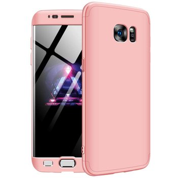 Microsonic Samsung Galaxy S7 Edge Kılıf Double Dip 360 Protective AYS Rose Gold