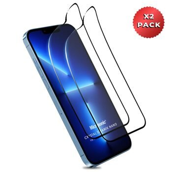 Microsonic Apple iPhone 13 Pro Max Crystal Seramik Nano Ekran Koruyucu Siyah (2 Adet)