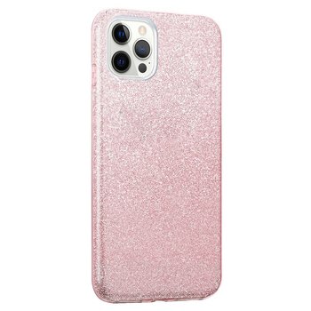 Microsonic Apple iPhone 12 Pro Max Kılıf Sparkle Shiny Rose Gold