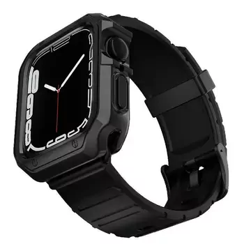 Microsonic Apple Watch 3 42mm Kordon Fullbody Quadra Resist Siyah