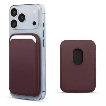 Microsonic Apple iPhone 17 Pro Leather Wallet MagSafe Mor