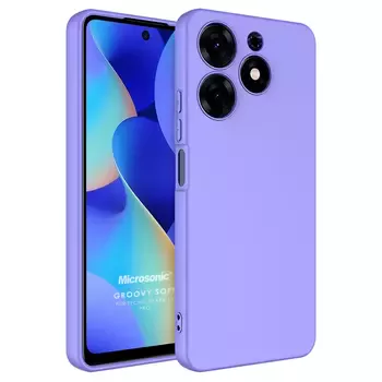 Microsonic TECNO Spark 10 Pro Kılıf Groovy Soft Lila