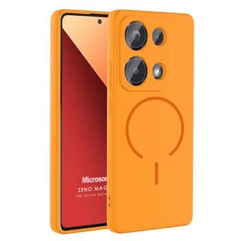 Microsonic Xiaomi Redmi Note 13 Pro 4G Kılıf Zeno MagSafe Turuncu
