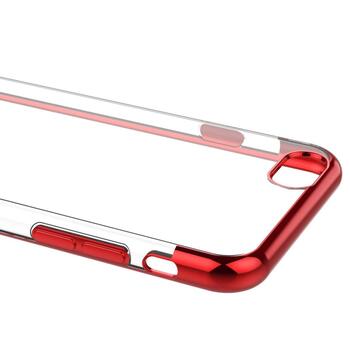 Microsonic Apple iPhone 6 Kılıf Skyfall Transparent Clear Kırmızı