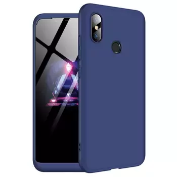 Microsonic Xiaomi Mi 8 SE Kılıf Double Dip 360 Protective Lacivert