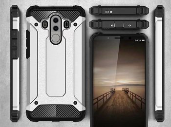 Microsonic Huawei Mate 10 Pro Kılıf Rugged Armor Gümüş