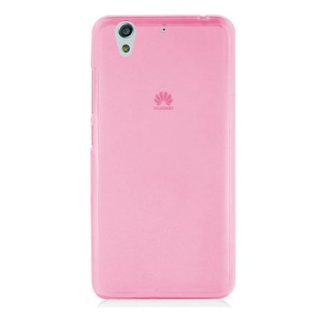 Caseup Huawei Y6 2 Kılıf Transparent Soft Pembe