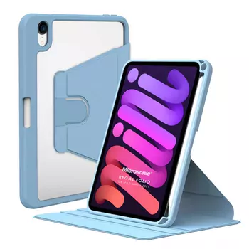 Microsonic Apple iPad Mini 7 Kılıf (A2993-A2995) Regal Folio Mavi