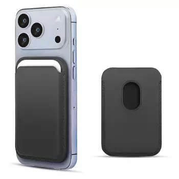 Microsonic Apple iPhone 17 Pro Max Leather Wallet MagSafe Siyah