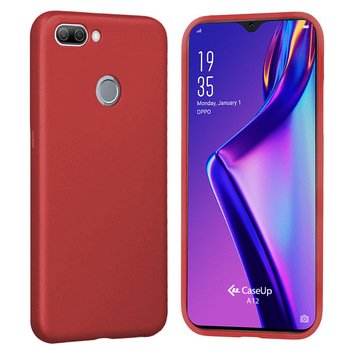 CaseUp Oppo A12 Kılıf Matte Surface Kırmızı