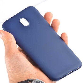 Microsonic Xiaomi Redmi 8A Kılıf Matte Silicone Mavi