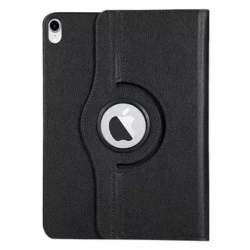 Microsonic Apple iPad Mini 7 Kılıf (A2993-A2995) 360 Rotating Stand Deri Siyah
