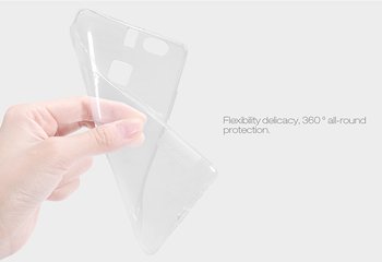 Caseup Huawei P9 Kılıf Transparent Soft Beyaz