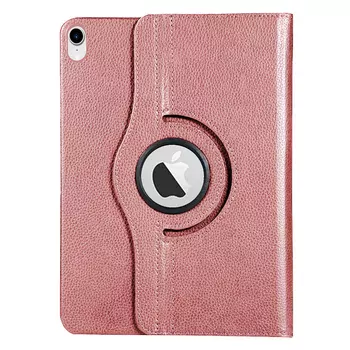 Microsonic Apple iPad Mini 7 Kılıf (A2993-A2995) 360 Rotating Stand Deri Rose Gold