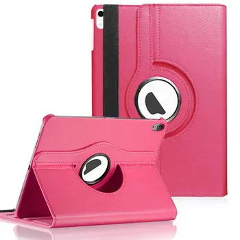 Microsonic Apple iPad Mini 7 Kılıf (A2993-A2995) 360 Rotating Stand Deri Pembe