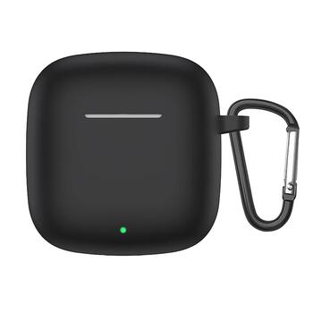 Microsonic Huawei FreeClip 2 Kılıf Askılı Mat Silikon Siyah