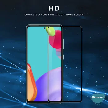 Microsonic Oppo Reno 11F Tam Kaplayan Temperli Cam Ekran Koruyucu Siyah