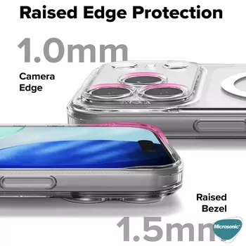 Microsonic Apple iPhone 17 Pro Kılıf MagSafe Clear Soft Şeffaf