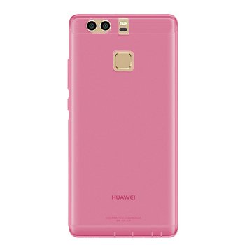 Caseup Huawei P9 Kılıf Transparent Soft Pembe