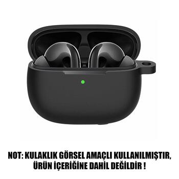 Microsonic Huawei FreeBuds SE 4 ANC Mat Silikon Kılıf Siyah