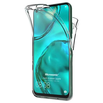 Microsonic Huawei P40 Lite Kılıf Komple Gövde Koruyucu Silikon Şeffaf