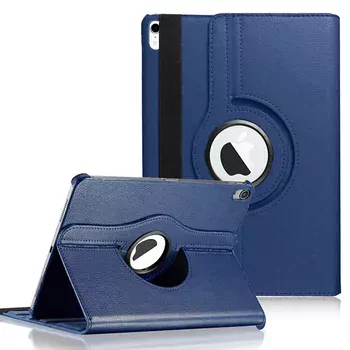 Microsonic Apple iPad Mini 7 Kılıf (A2993-A2995) 360 Rotating Stand Deri Lacivert